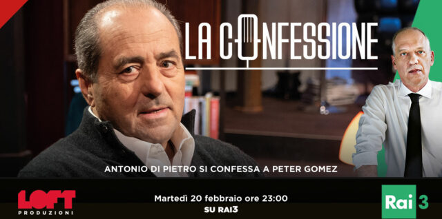 Di Pietro a La Confessione (Rai3) di Gomez