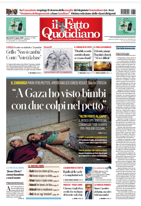 Prima Pagina – Il Fatto quotidiano