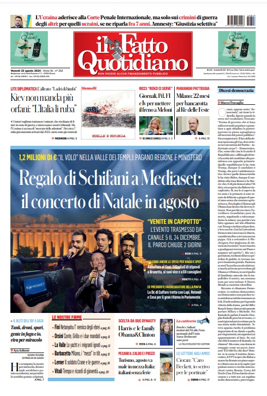 Prima Pagina – Il Fatto quotidiano