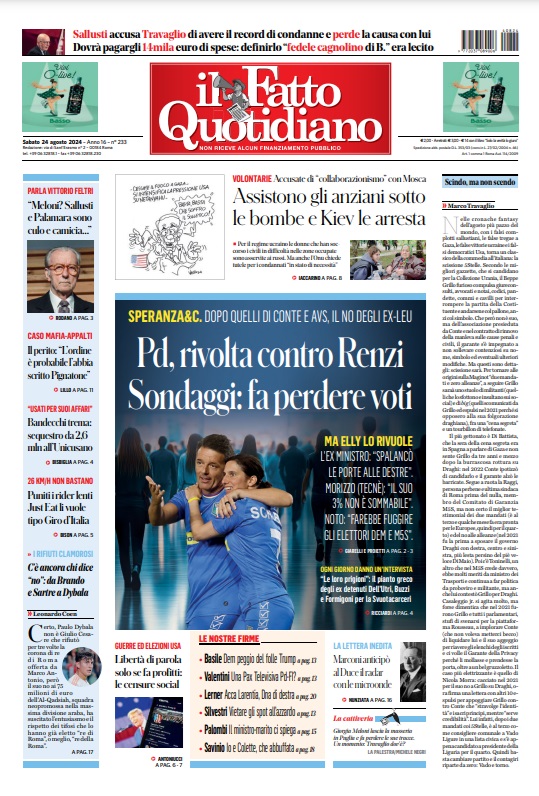 Prima Pagina – Il Fatto quotidiano