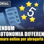 Raccolta firma per abrogare l'autonomia differenziata (o spacca italia) VIDEOTUTORIAL