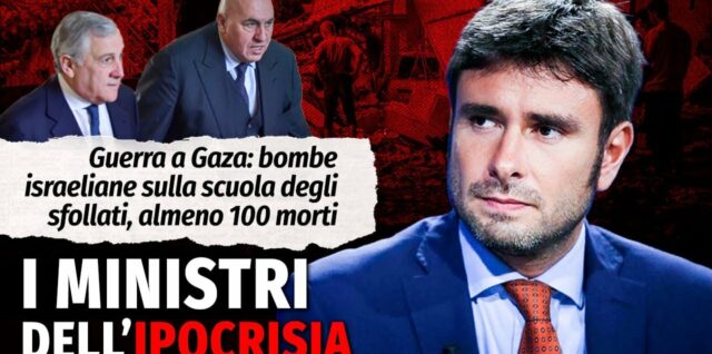 Lo SCANDALOSO attacco di Israele a Gaza e le reazioni dei ministri dell'ipocrisia Tajani e Crosetto