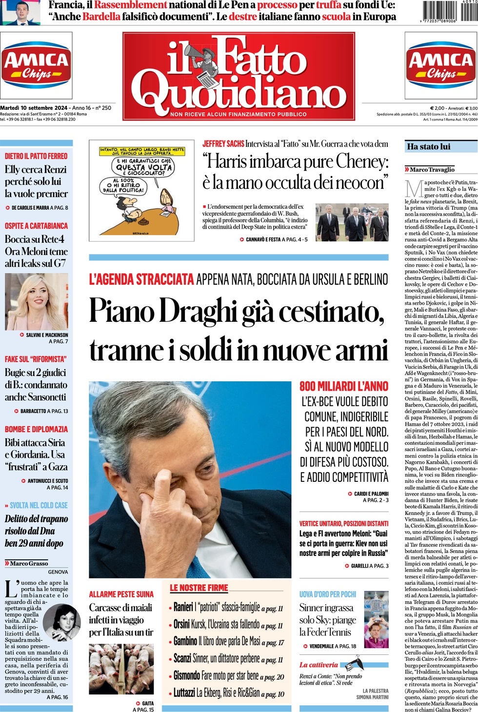 Prima Pagina – Il Fatto Quotidiano