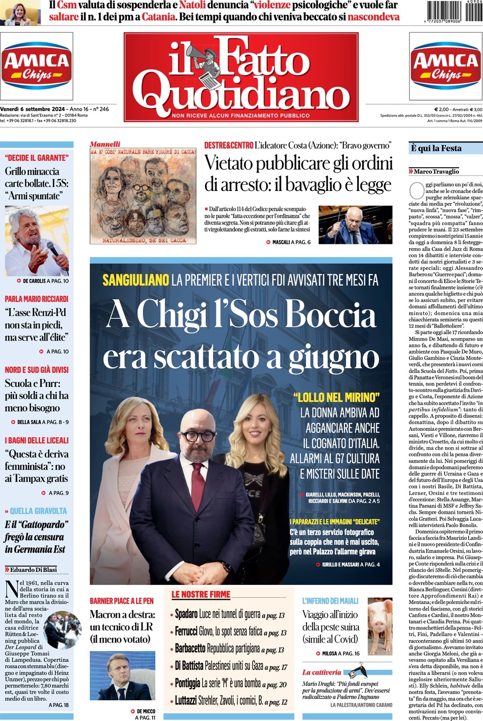 Prima Pagina – Il Fatto Quotidiano