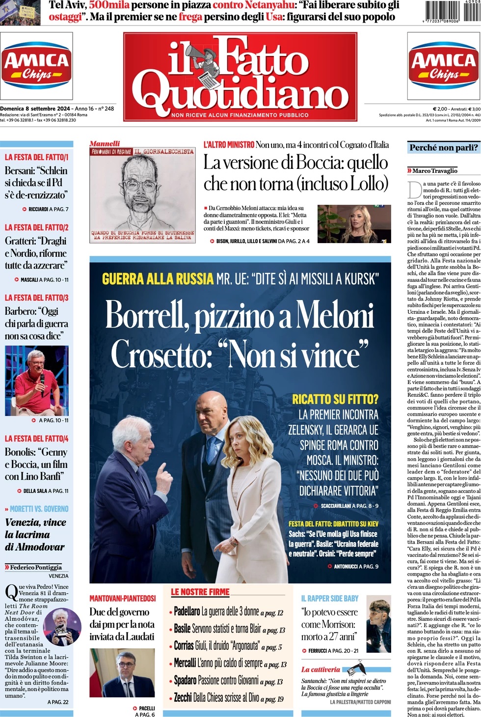 Prima Pagina – Il Fatto Quotidiano