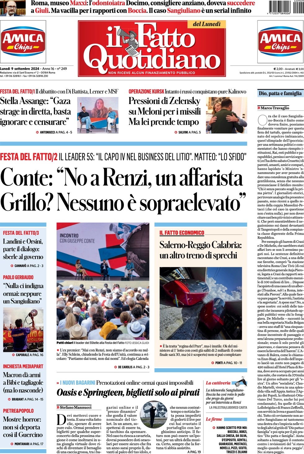 Prima Pagina – Il Fatto Quotidiano