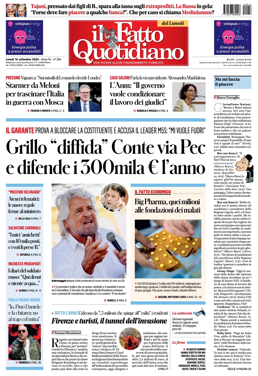 Prima Pagina – Il Fatto Quotidiano