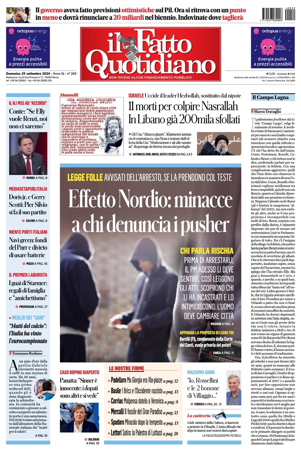 Prima Pagina – Il Fatto Quotidiano