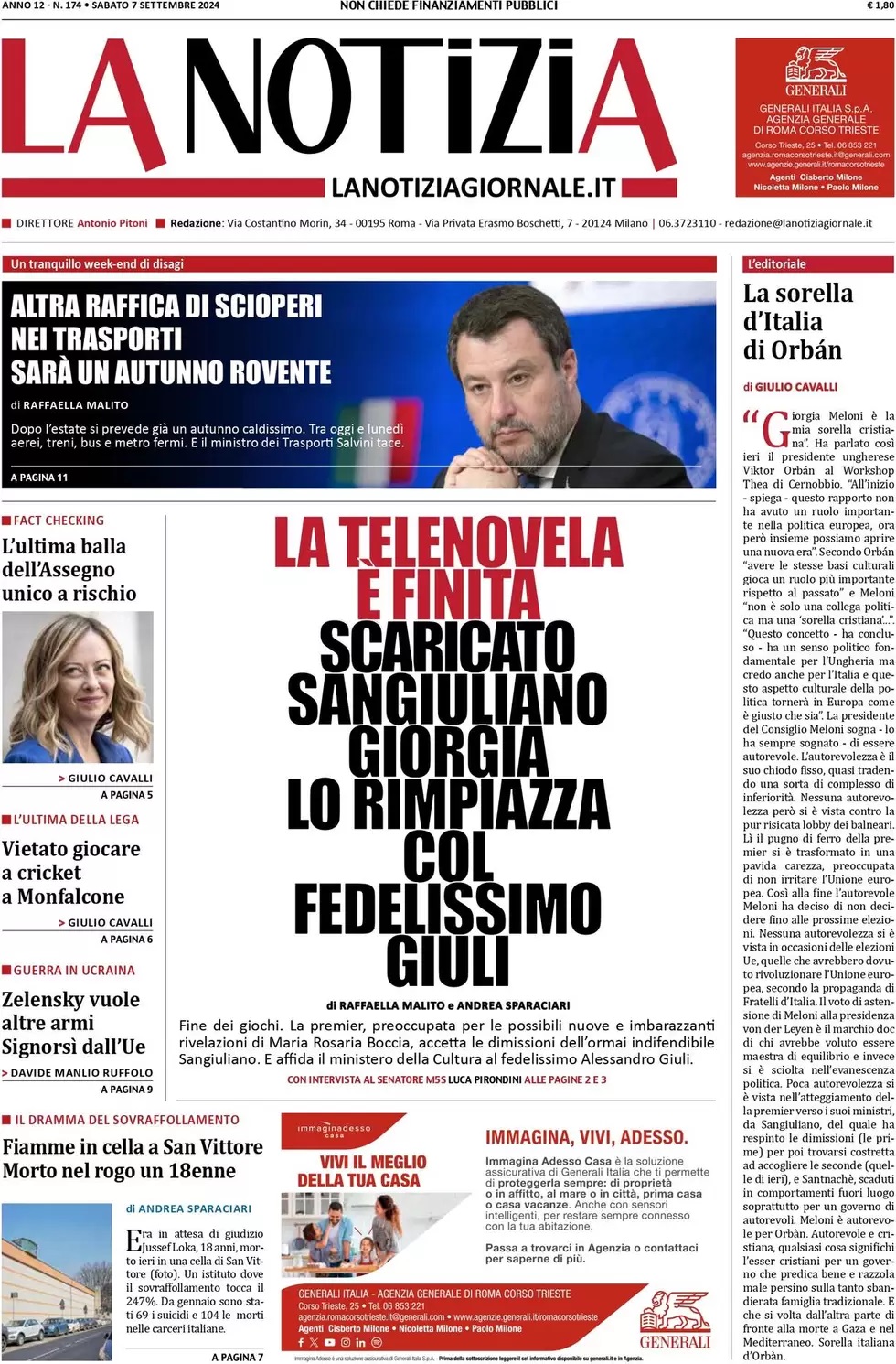 Prima Pagina – La Notizia