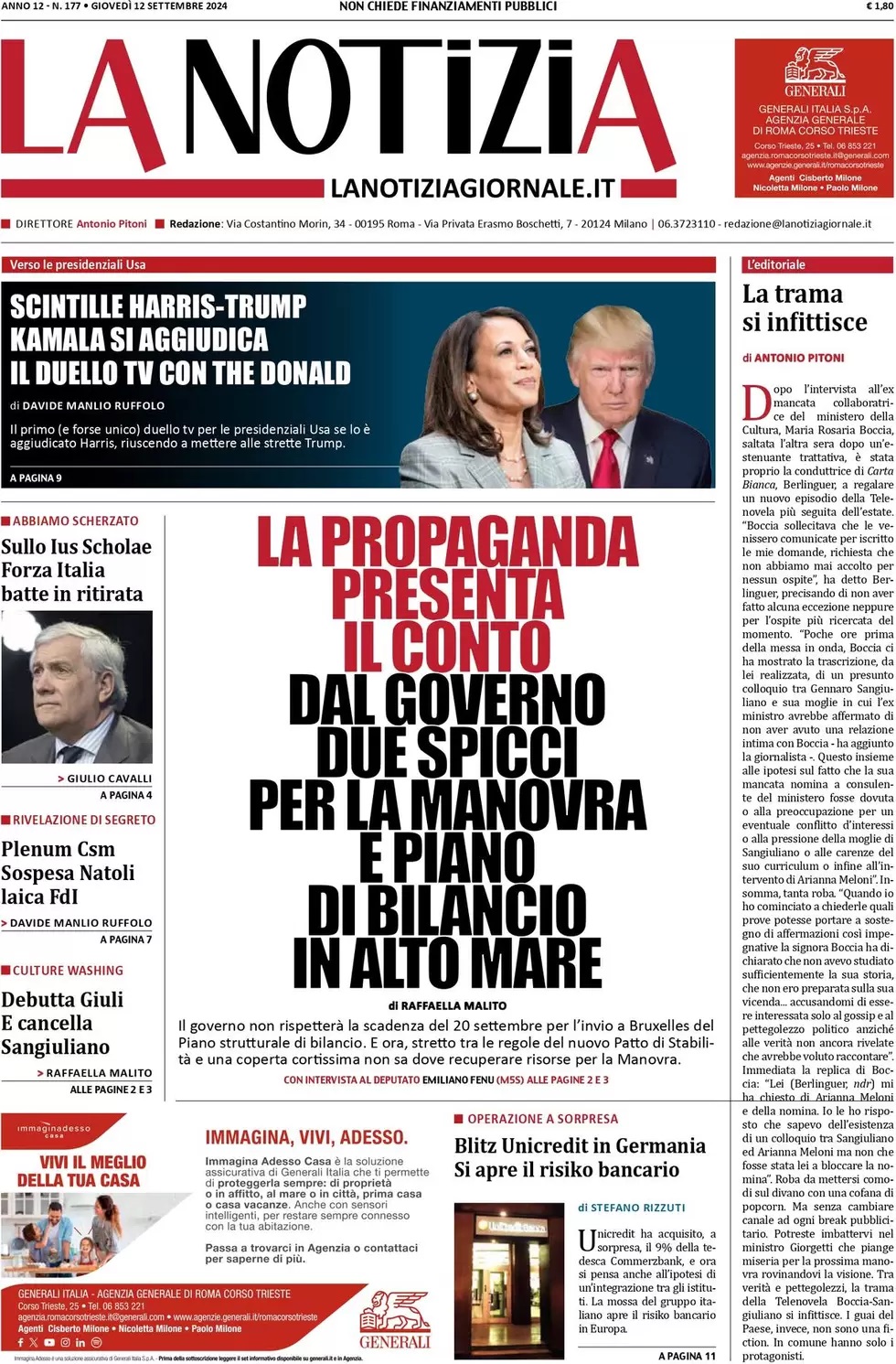 Prima Pagina – La Notizia