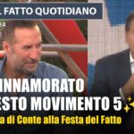 Giuseppe Conte alla festa del Fatto Quotidiano: io, innamorato del Movimento 5 Stelle