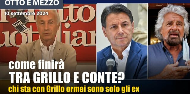 Marco Travaglio a Otto e Mezzo: Chi appoggia Grillo sono gli ex del Movimento