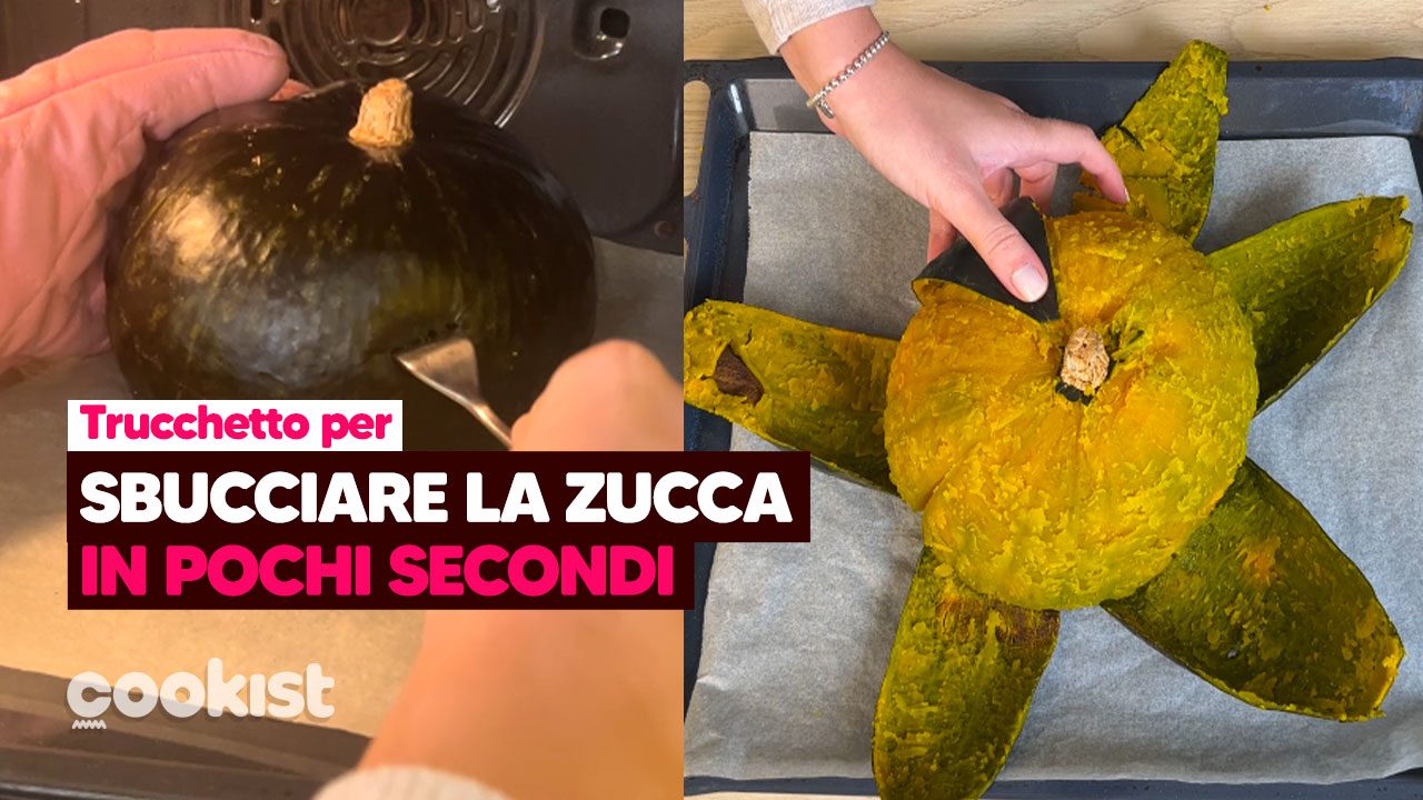 Il trucco per sbucciare velocemente la zucca