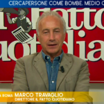 Travaglio a La7: Avremo una Ue più bellicista, butteremo tanti miliardi per comprare armi come ci chiede l’illuminato Draghi, sempre sia lodato