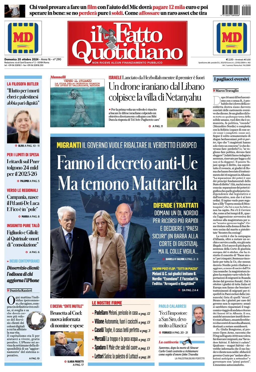 Prima Pagina – Il Fatto Quotidiano