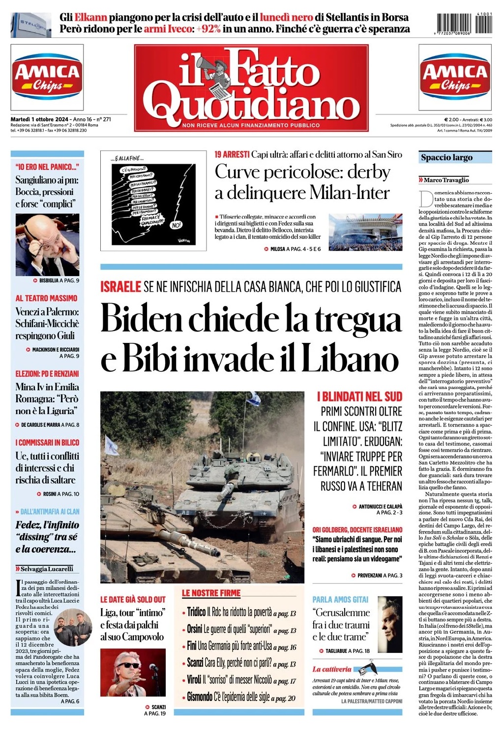 Prima Pagina – Il Fatto Quotidiano