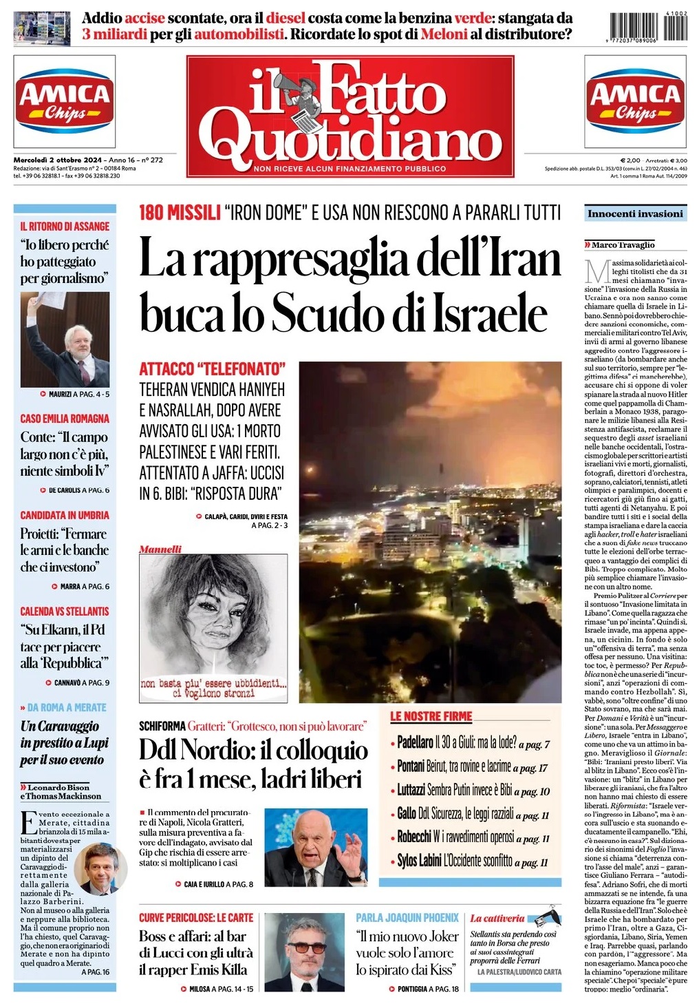 Prima Pagina – Il Fatto Quotidiano