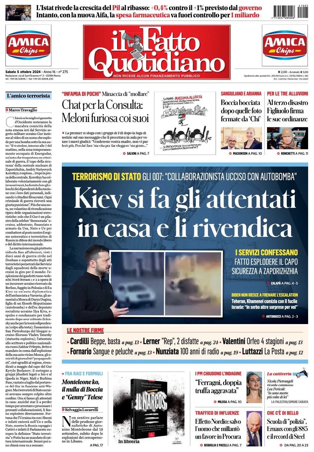 Prima Pagina – Il Fatto Quotidiano