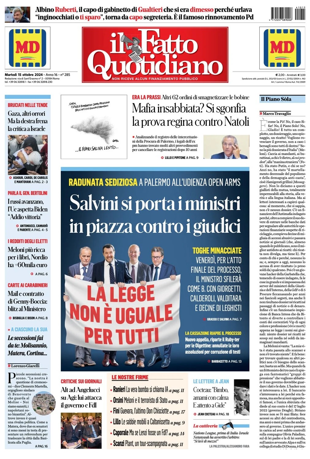 Prima Pagina – Il Fatto Quotidiano