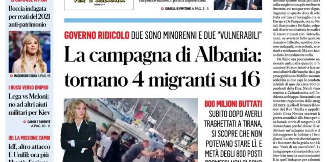 Prima Pagina - Il Fatto Quotidiano 17-10-24