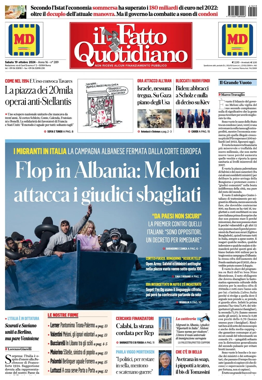 Prima Pagina – Il Fatto Quotidiano