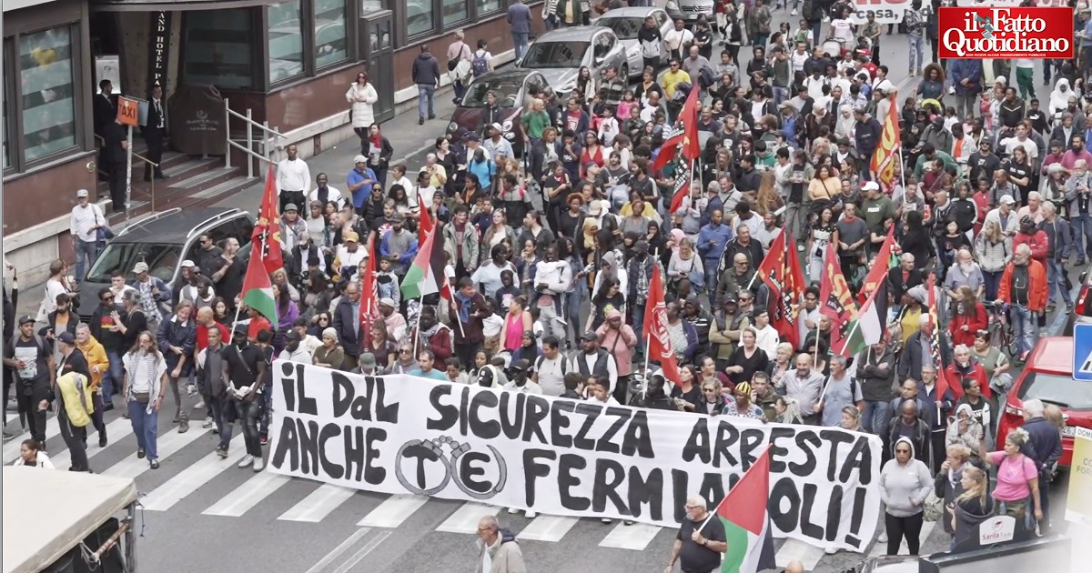 Roma: corteo contro il decreto sicurezza