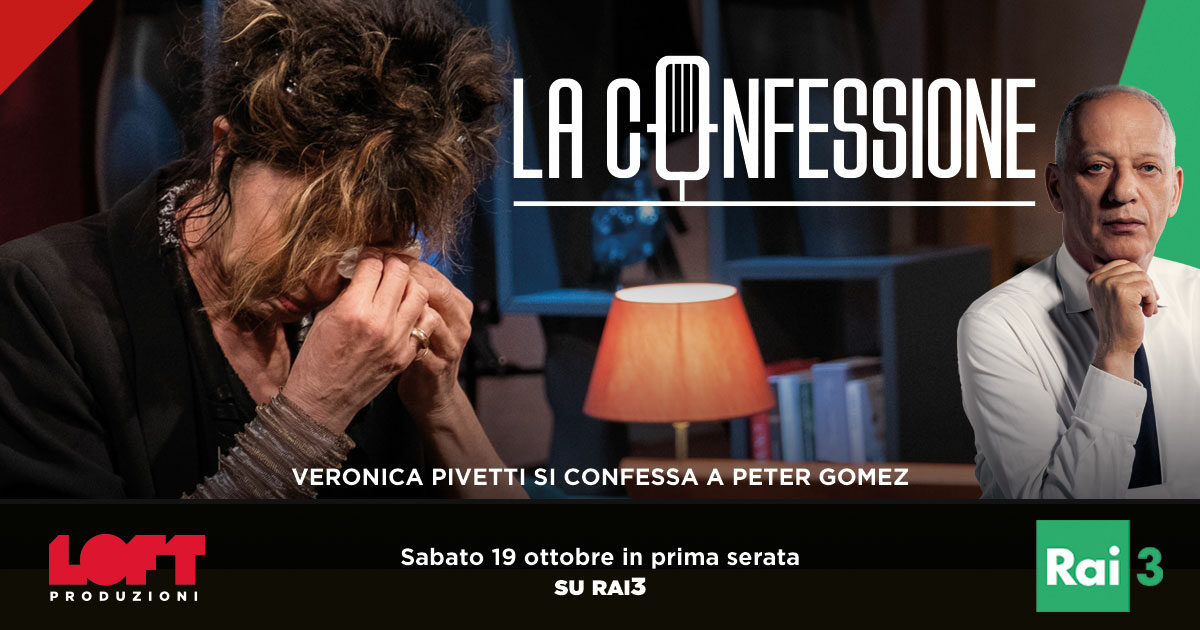 “La Confessione” di Peter Gomez debutta in prima serata: dalle lacrime di Veronica Pivetti all’affondo di Alessandro Di Battista a Luigi Di Maio, anticipazioni