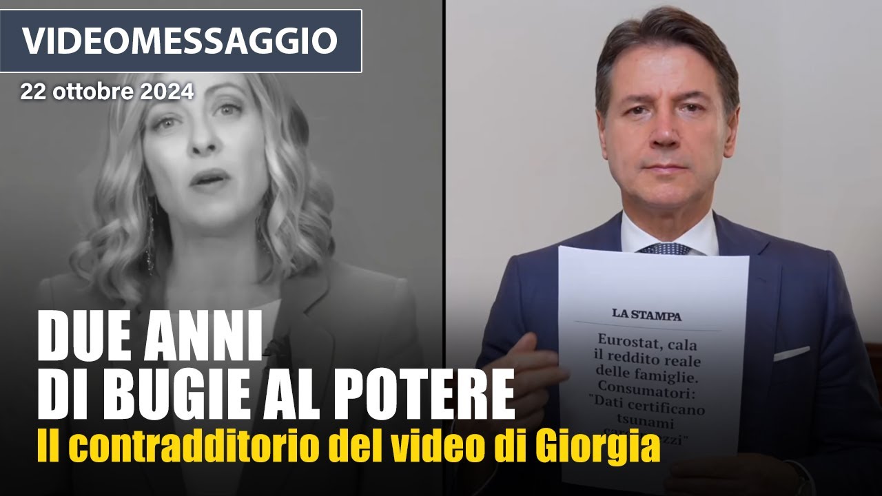 Giorgia Meloni due anni di bugie al potere, video autocelebrativo