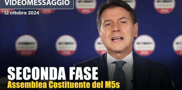 Giuseppe Conte inizia la seconda fase dell'Assemblea Costituente 