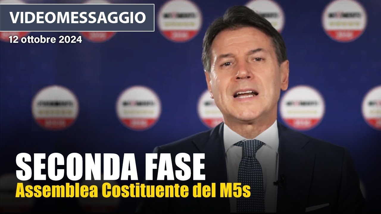 Giuseppe Conte inizia la seconda fase dell’Assemblea Costituente 