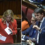 Meloni contro il M5S: Se devo farmi spiegare le cose da voi mi dimetto. E Conte attacca