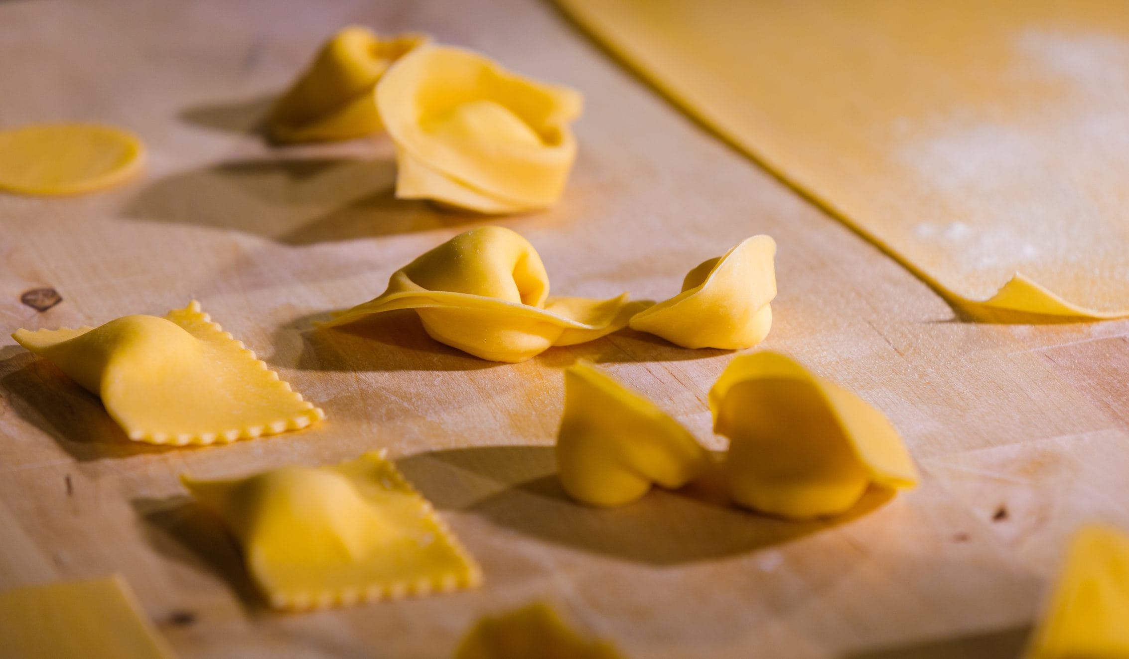 i 36 formati di pasta della Via Emilia