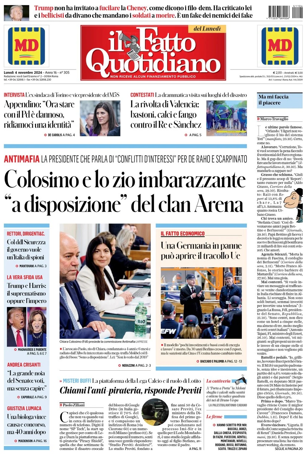 Prima Pagina – Il Fatto Quotidiano