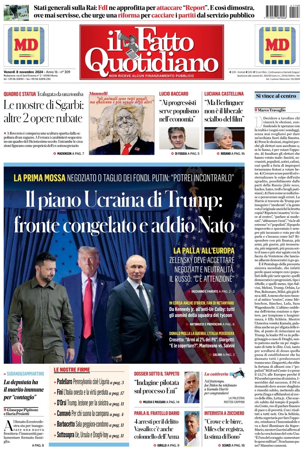 Prima Pagina – Il Fatto Quotidiano