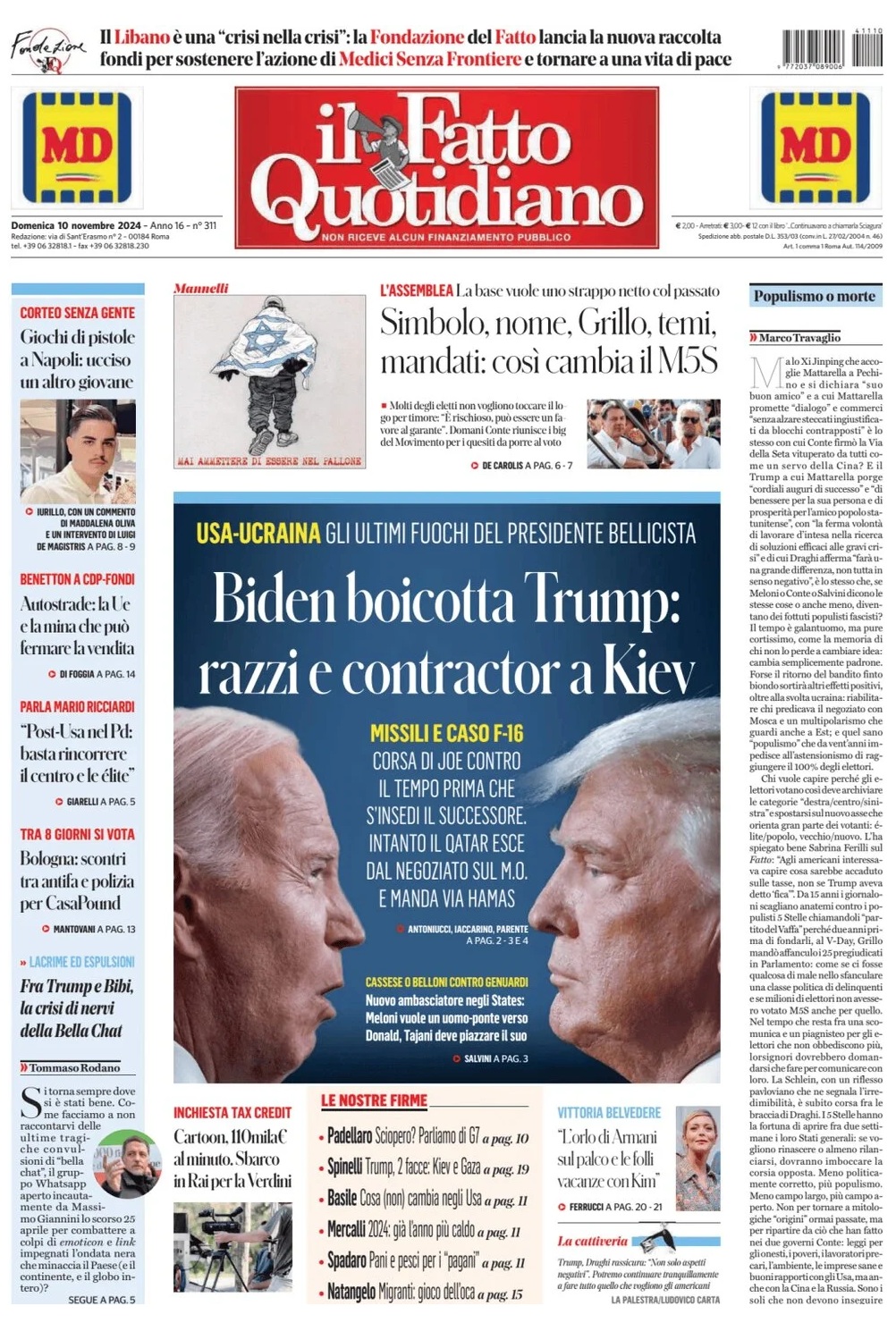 Prima Pagina – Il Fatto Quotidiano