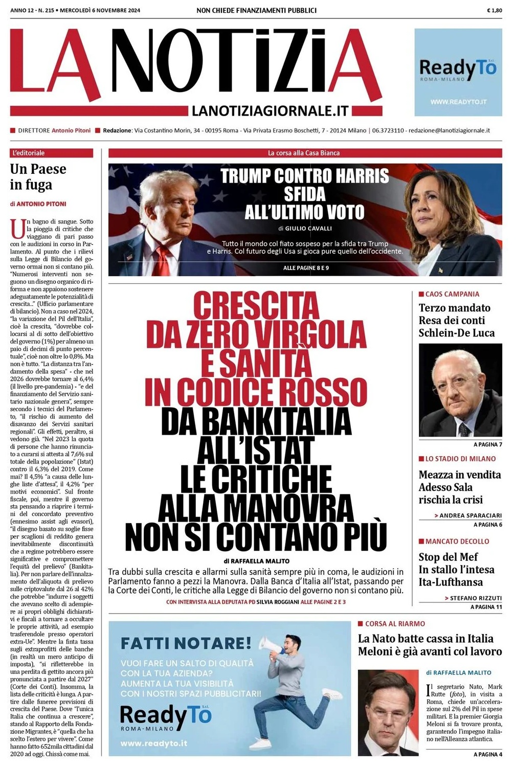 Prima Pagina – La Notizia