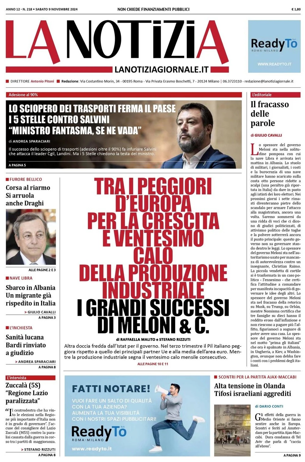 Prima Pagina – La Notizia